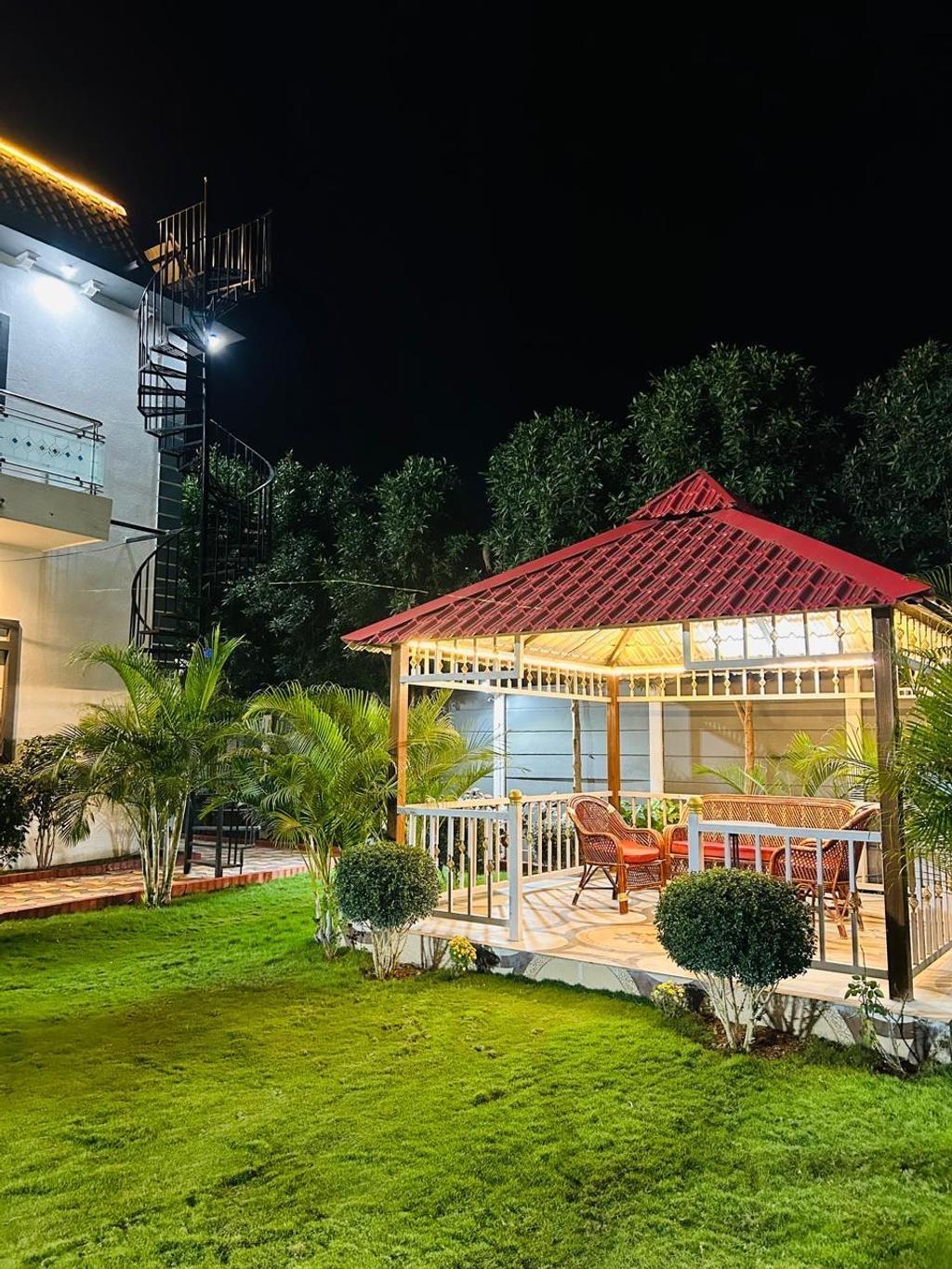Outdoor sit-out at Liven Horizon Villa, Tolkatta, Moinabad