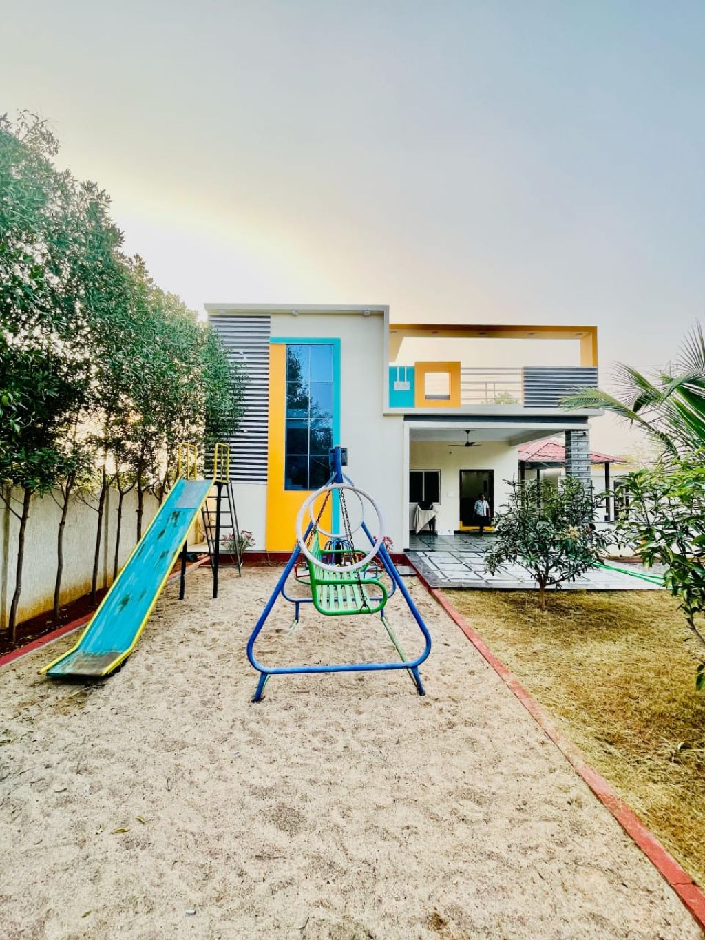 Play area at The Greenora villa, Moinabad
