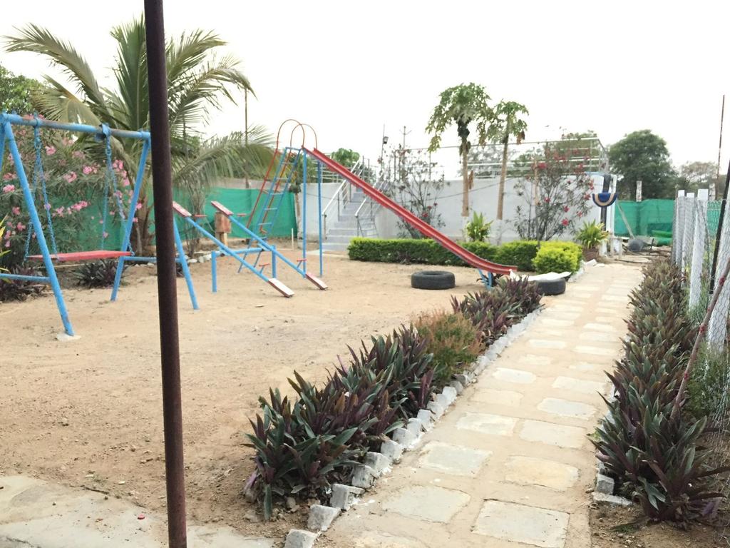 Play area at Open Field Villa, Aziz Nagar, Moinabad