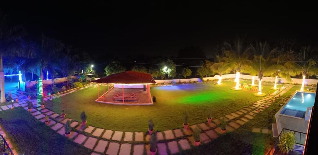 Lawn at Savi Royal, Medipally, Moinabad