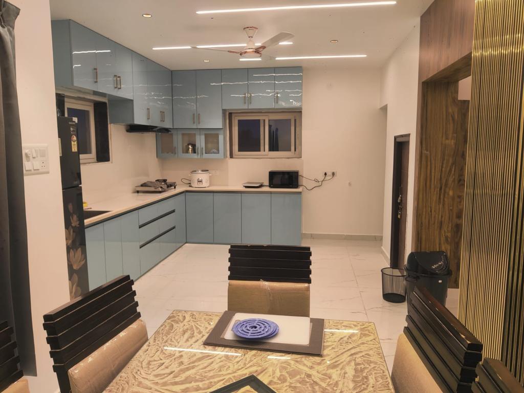 Kitchen at NRM Orchard City, Surangal, Moinabad