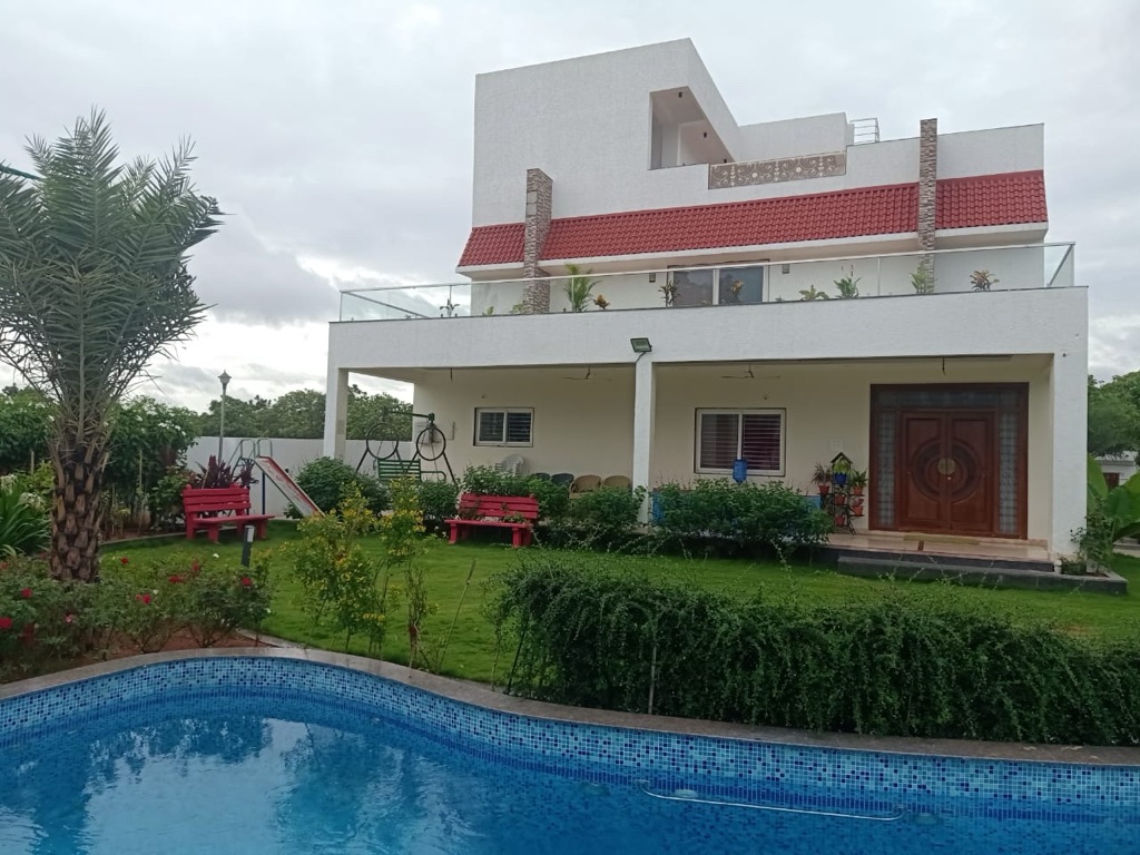 The farmhouse at ZA Nature Villa, Aziz Nagar, Moinabad