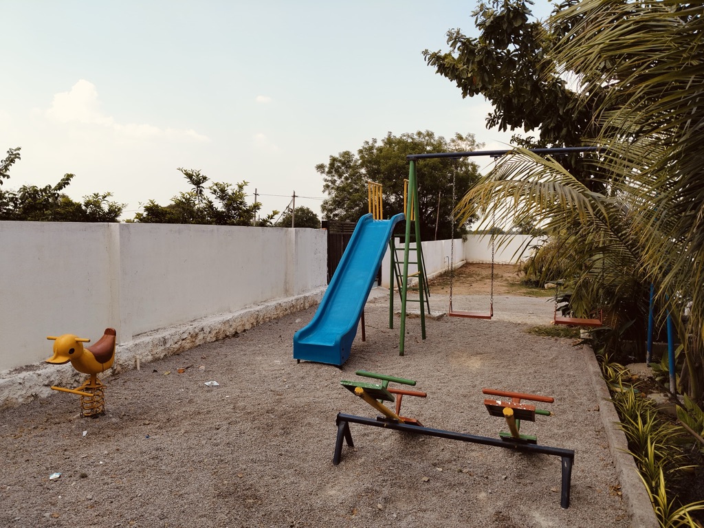 Play area at Glassway House, Kanakamamidi, Moinabad