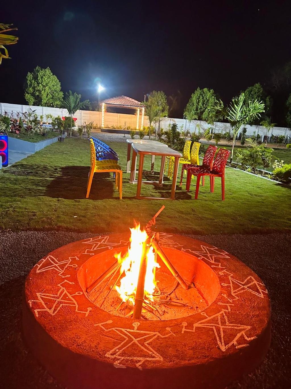 Lawn at Riztik Villa, Amdapur, Moinabad