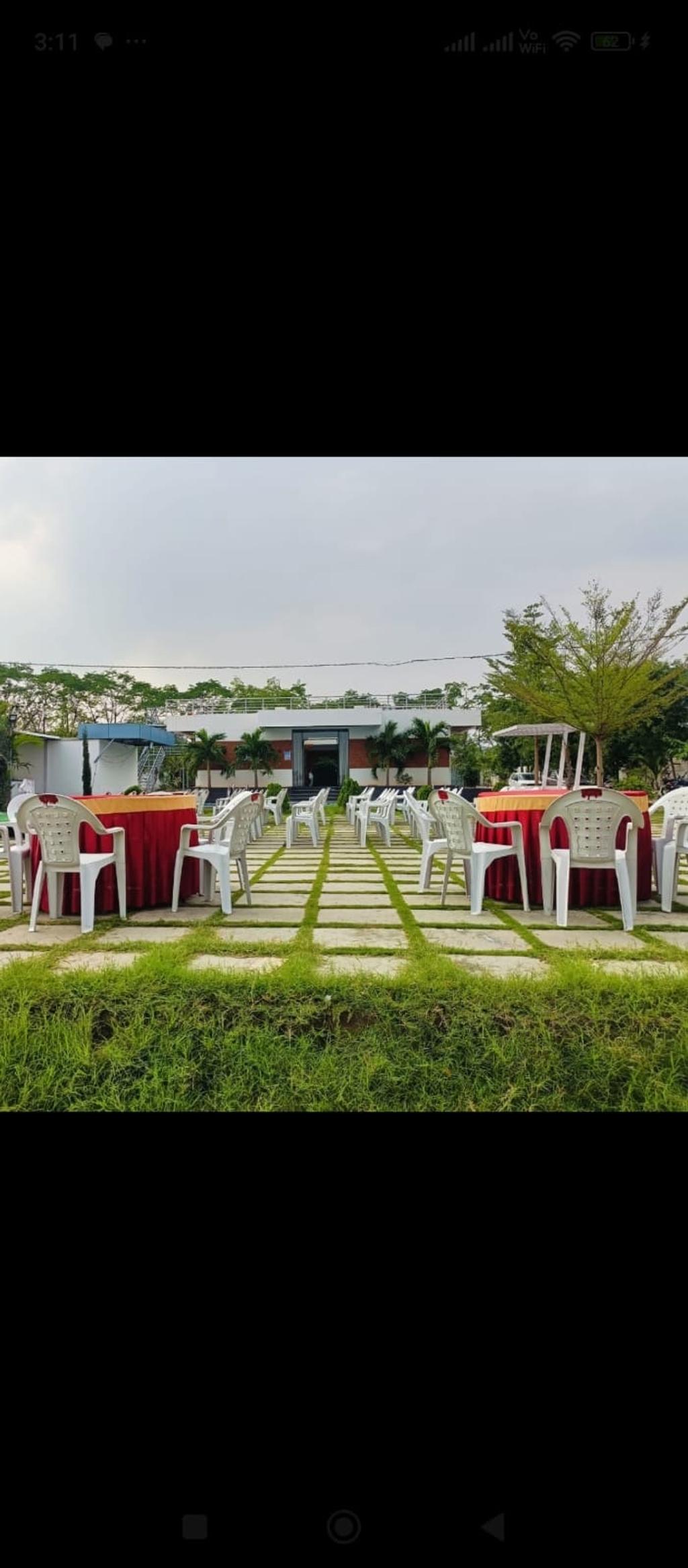 Lawn at Velora Farmstay, Shamshabad