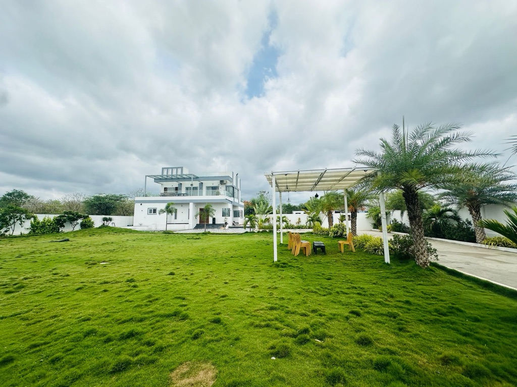 Lawn at NRM Orchard City, Surangal, Moinabad